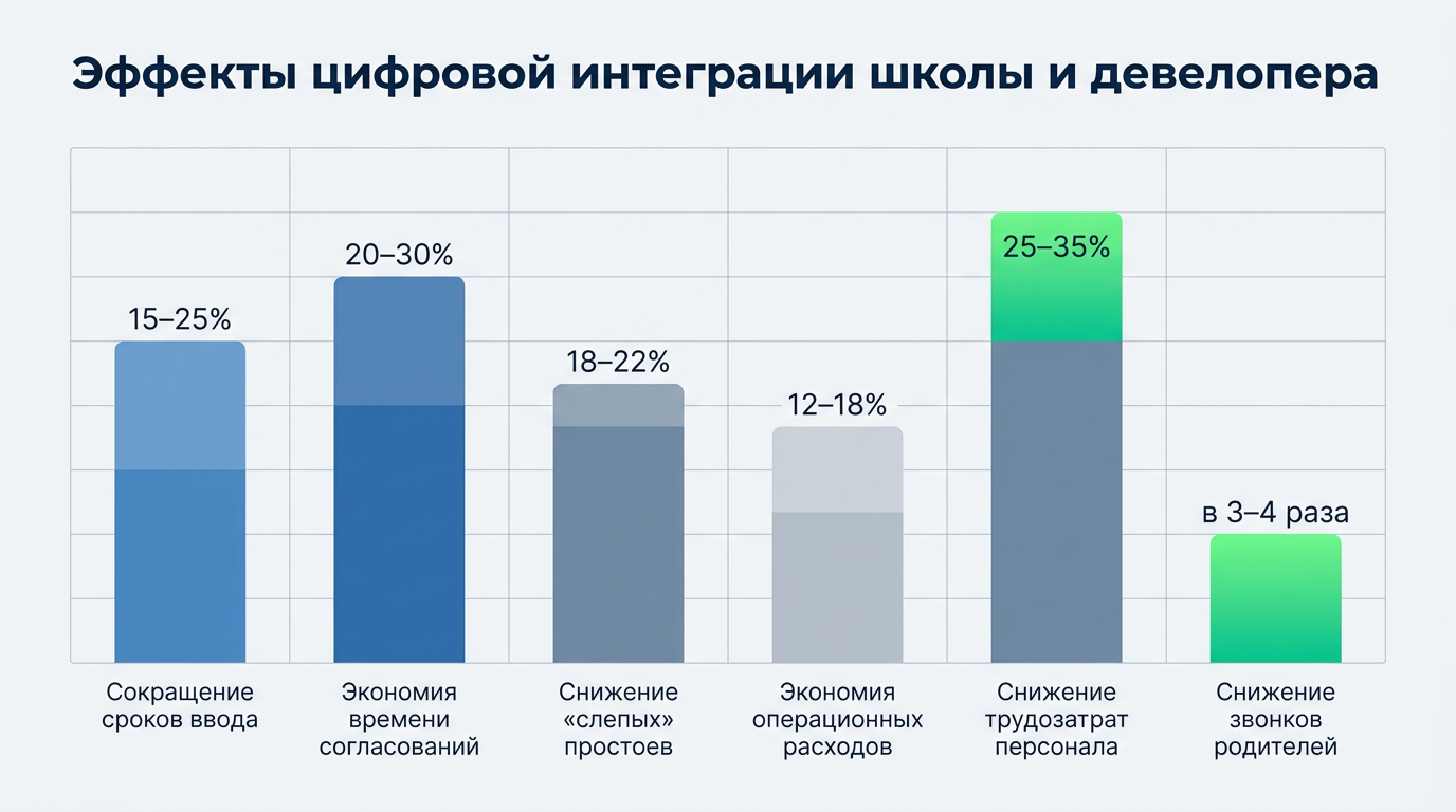 Цифровая интеграция школы и девелопера